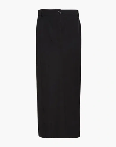 Moschino Jeans Woman Midi Skirt Black Size 6 Polyester, Elastane