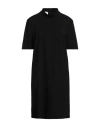 Moschino Jeans Woman Mini Dress Black Size 12 Polyester, Virgin Wool, Elastane