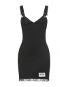 Moschino Jeans Woman Mini Dress Black Size 6 Polyester, Elastane