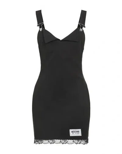 Moschino Jeans Woman Mini Dress Black Size 6 Polyester, Elastane