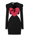Moschino Jeans Heart-motif Cut-out Minidress In Black