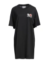 Moschino Jeans Woman Mini Dress Black Size L Cotton In Black