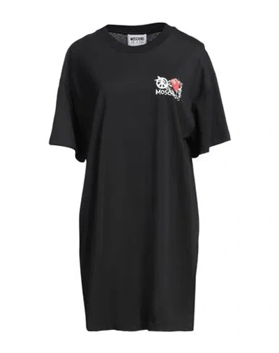 Moschino Jeans Woman Mini Dress Black Size L Cotton