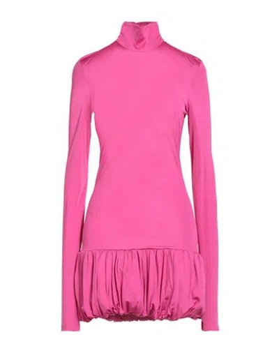 Moschino Jeans Woman Mini Dress Fuchsia Size 2 Viscose