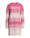 Moschino Jeans Woman Mini Dress Fuchsia Size S Wool, Polyamide