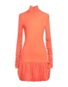Moschino Jeans Woman Mini Dress Orange Size 8 Viscose