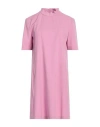 Moschino Jeans Woman Mini Dress Pink Size 2 Polyester, Virgin Wool, Elastane In Pink