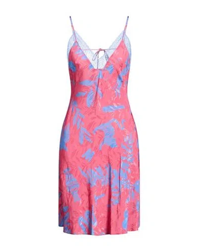 Moschino Jeans Woman Mini Dress Salmon Pink Size 2 Viscose