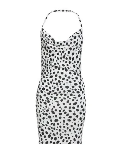 Moschino Jeans Woman Mini Dress White Size 10 Viscose
