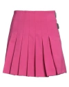 Moschino Jeans Woman Mini Skirt Mauve Size 6 Polyester, Wool, Elastane In Purple