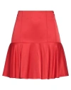 Moschino Jeans Woman Mini Skirt Red Size 6 Viscose, Elastane