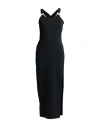 Moschino Jeans Woman Overalls Black Size 4 Acetate, Viscose, Elastane