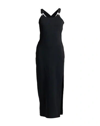 Moschino Jeans Woman Overalls Black Size 4 Acetate, Viscose, Elastane