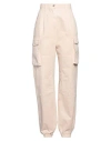 Moschino Jeans Woman Pants Beige Size 8 Cotton In Beige