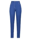 Moschino Jeans Woman Pants Blue Size 8 Cotton, Elastane