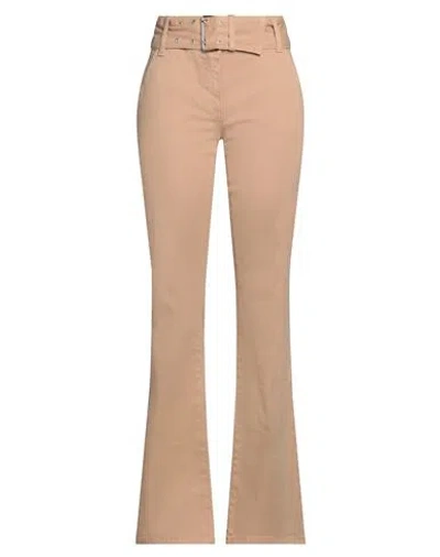 Moschino Jeans Woman Pants Camel Size 6 Cotton, Elastane