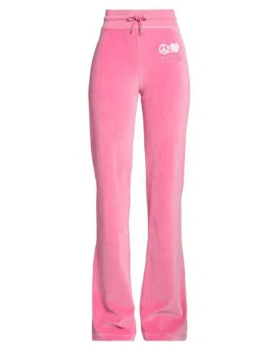 Moschino Jeans Woman Pants Magenta Size S Cotton, Polyester