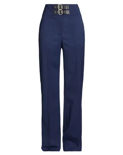 Moschino Jeans Woman Pants Midnight Blue Size 2 Polyester, Wool, Elastane