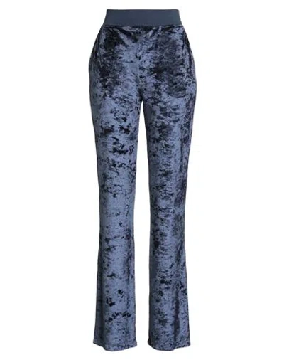 Moschino Jeans Woman Pants Navy Size M Polyester, Elastane, Cotton In Blue