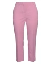 Moschino Jeans Woman Pants Pink Size 10 Polyester, Virgin Wool, Elastane In Pink