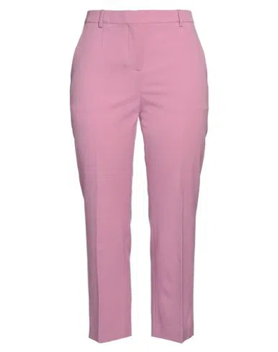 Moschino Jeans Woman Pants Pink Size 10 Polyester, Virgin Wool, Elastane