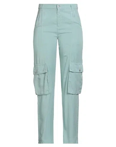 Moschino Jeans Woman Pants Turquoise Size M Lyocell In Blue