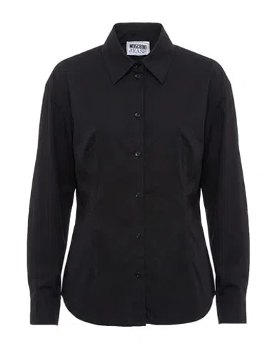 Moschino Jeans Woman Shirt Black Size 2 Cotton