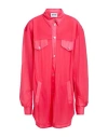 Moschino Jeans Woman Shirt Fuchsia Size 6 Polyamide In Pink