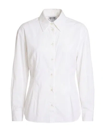 Moschino Jeans Woman Shirt Off White Size 4 Cotton