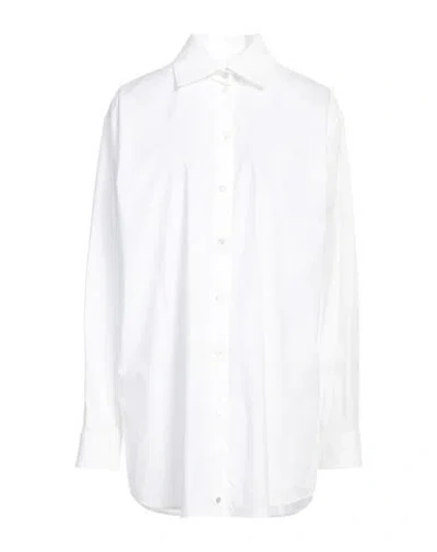 Moschino Jeans Woman Shirt White Size 8 Cotton