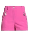 Moschino Jeans Woman Shorts & Bermuda Shorts Fuchsia Size 6 Polyester, Elastane In Pink