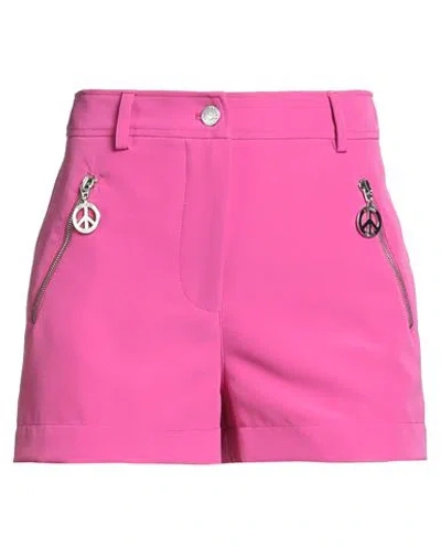 Moschino Jeans Woman Shorts & Bermuda Shorts Fuchsia Size 6 Polyester, Elastane In Pink