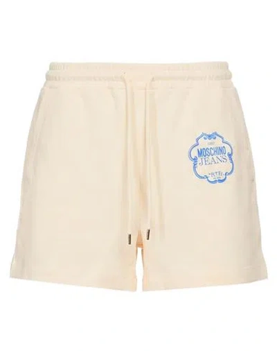 Moschino Jeans Woman Shorts & Bermuda Shorts Ivory Size S Cotton In Pink