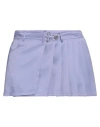 Moschino Jeans Woman Shorts & Bermuda Shorts Lilac Size 8 Acetate, Silk In Purple