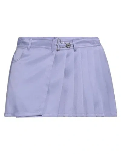 Moschino Jeans Woman Shorts & Bermuda Shorts Lilac Size 8 Acetate, Silk In Purple