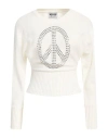 Moschino Jeans Woman Sweater Ivory Size Xs Acrylic, Virgin Wool In White