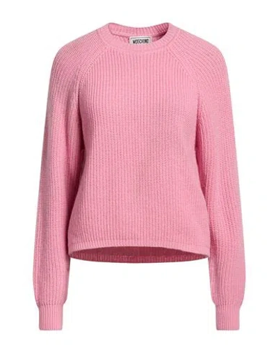 Moschino Jeans Woman Sweater Pink Size S Polyamide, Viscose, Wool, Cashmere