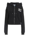 Moschino Jeans Woman Sweatshirt Black Size L Cotton In Black