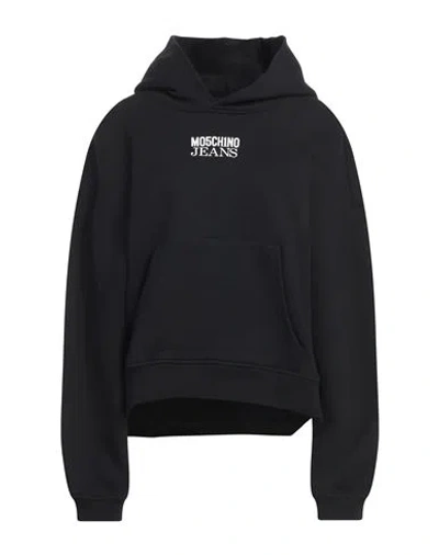 Moschino Jeans Woman Sweatshirt Black Size S Cotton
