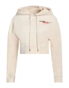Moschino Jeans Woman Sweatshirt Ivory Size L Cotton In White