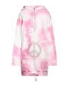 Moschino Jeans Woman Sweatshirt Pink Size Xs Cotton In Pink