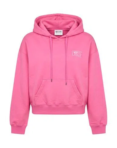Moschino Jeans Woman Sweatshirt Pink Size Xxs Cotton