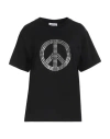 Moschino Jeans Woman T-shirt Black Size L Cotton In Black