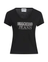 Moschino Jeans Woman T-shirt Black Size M Cotton In Black