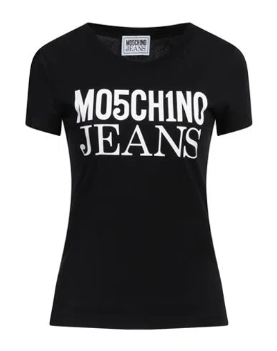 Moschino Jeans Logo-print T-shirt In Black