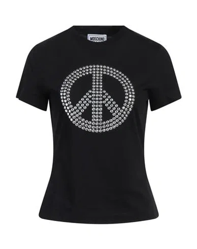 Moschino Jeans Woman T-shirt Black Size Xl Cotton