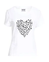 Moschino Jeans Woman T-shirt White Size L Cotton In White