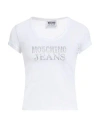 Moschino Jeans Woman T-shirt White Size Xxs Cotton