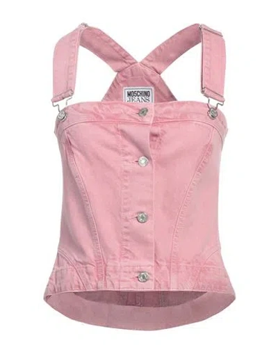 Moschino Jeans Woman Top Antique Rose Size M Cotton