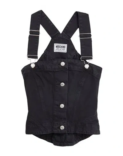 Moschino Jeans Woman Top Black Size M Cotton